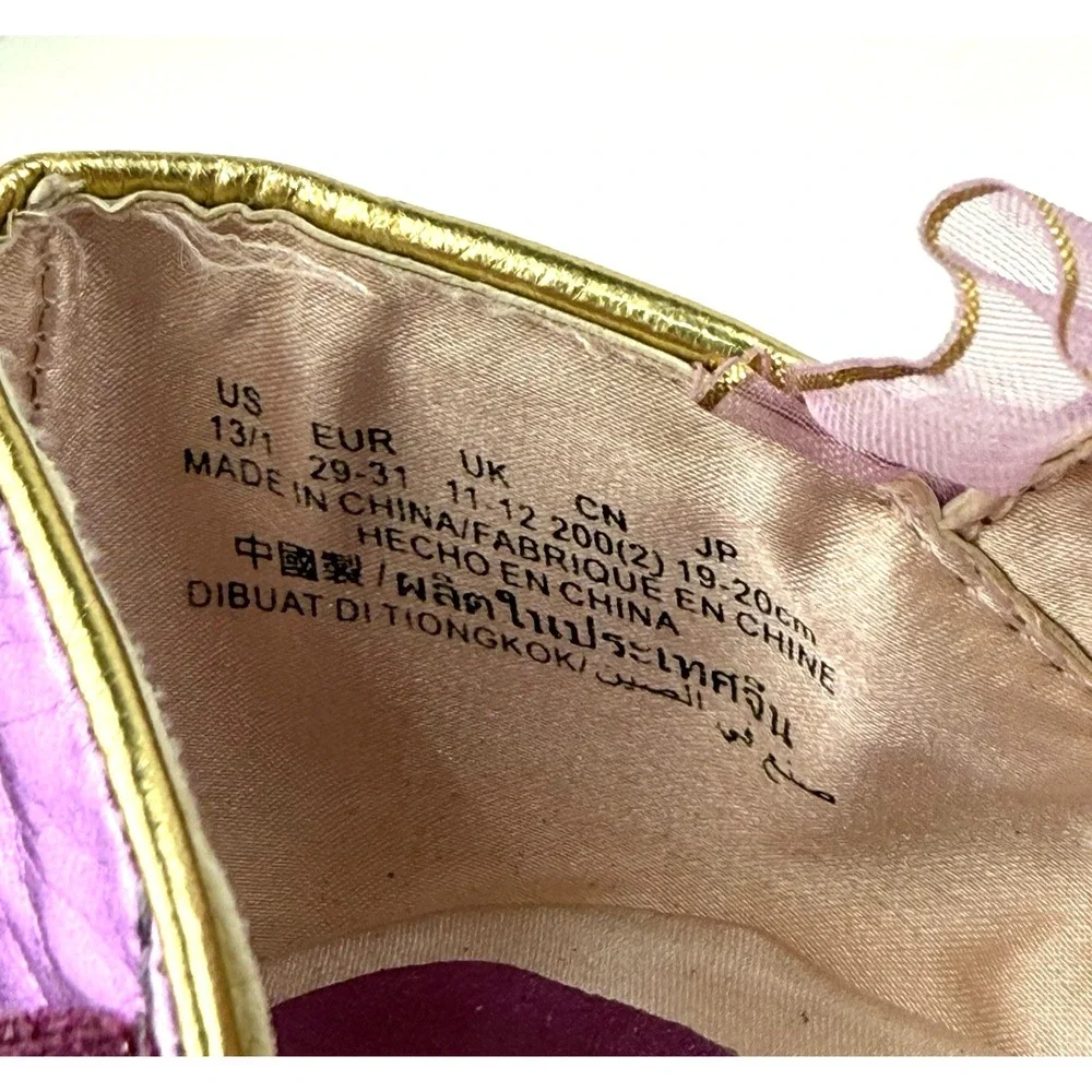 Disney Rapunzel Dress Up Heels Shoes Girls US 13 1 Tangled Princess Costume Glam